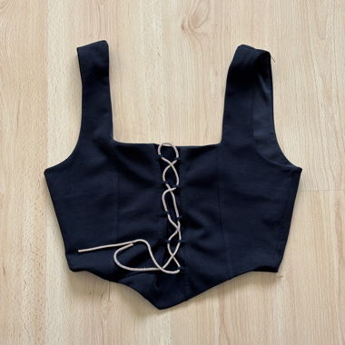 Crop top noir 