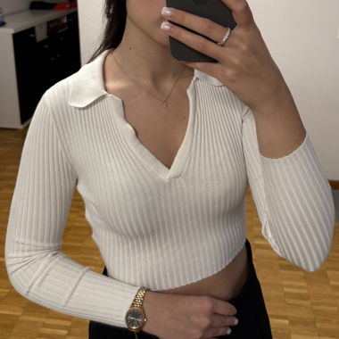 H&M Divided Top Blanc XS