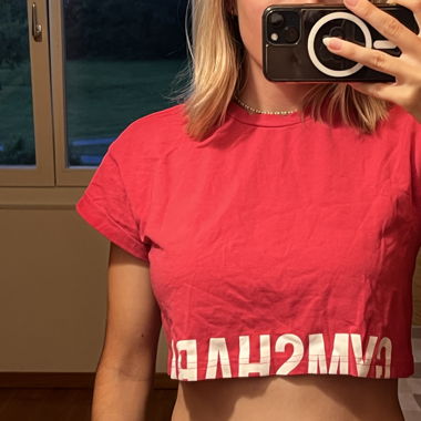 Gymshark crop top pink 
