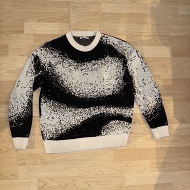 Zara Strickpullover schwarz-weiss Muster