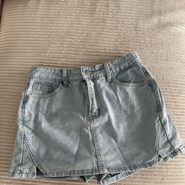 Jupe short jeans 