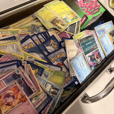 Carte Pokémon da collezione con deckbox