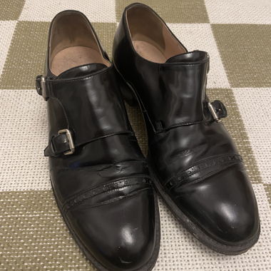 Eleganti scarpe Monkstrap nere