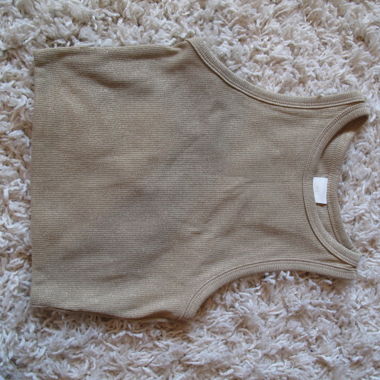 top doré pailleté