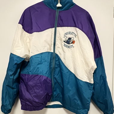 90s Vintage NBA Charlotte Hornets Windbreaker Jacket