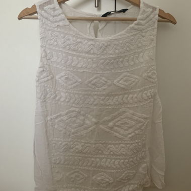 Top Zara bianco