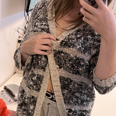 Grey cardigan