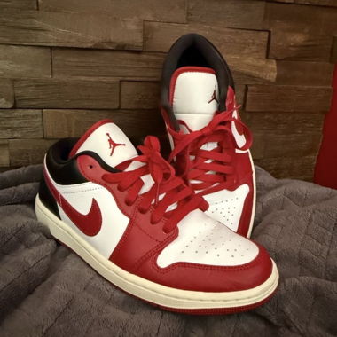 Air Jordan 1 Low Rouge/Blanc