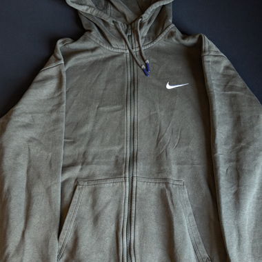 Nike Zip-Up/Hoodie - Olive - Size L