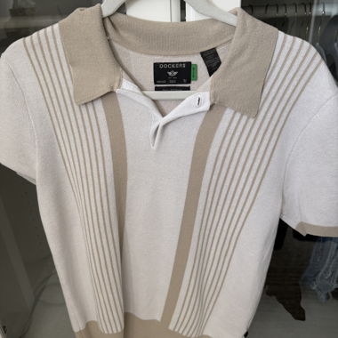 Dockers Polo Shirt beige/white