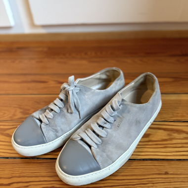 Axel Arigato Cap-Toe Sneakers – Grey Suede
