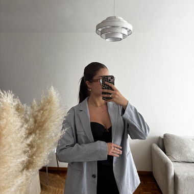 Blazer gris femme