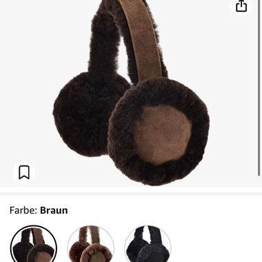 Ohrenschützer Braun Neuwertig