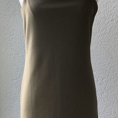 Abito corto kaki con spalline – H&M, taglia M