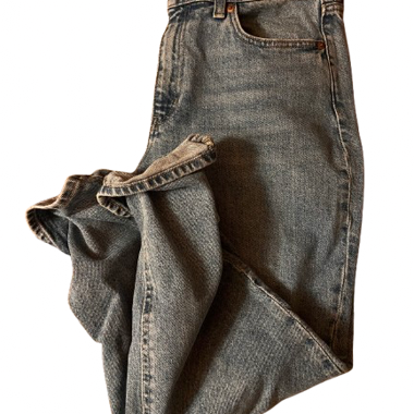 Mom-Jeans bleu H&M