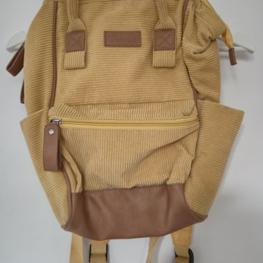 Cord-Rucksack gelb