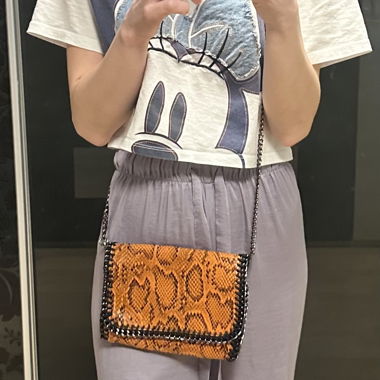 Snake Print Crossbody Bag