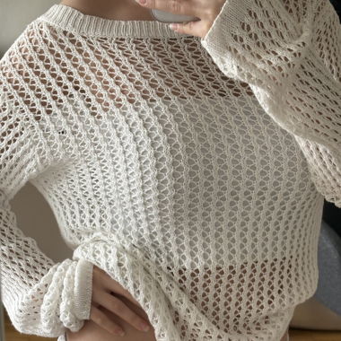 White sweater:)