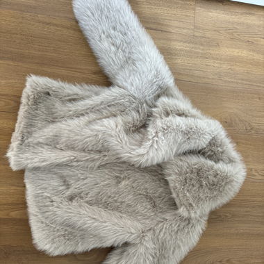 Fourrure rose beige