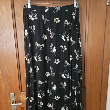 Black Floral Skirt
