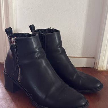 Black ankle boots