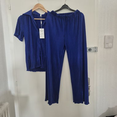 Ensemble plissé bleu Esther.H