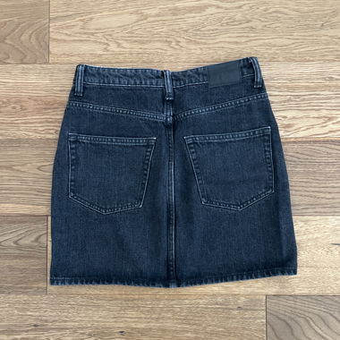 Jeansrock schwarz Weekday