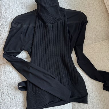 ZARA Black Turtleneck Top
