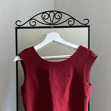 Red summer dress