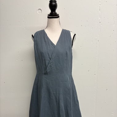 Sarah Pacini Leinenkleid Gr. 38 Ballon grau