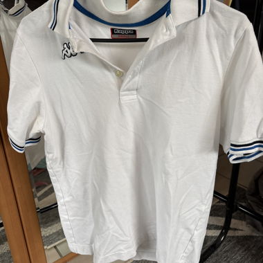 Polo bianco Kappa taglia S