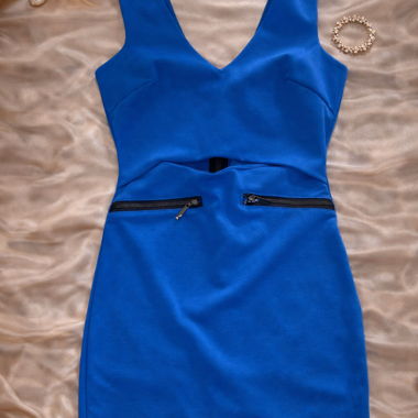 Blue Fitted Dress