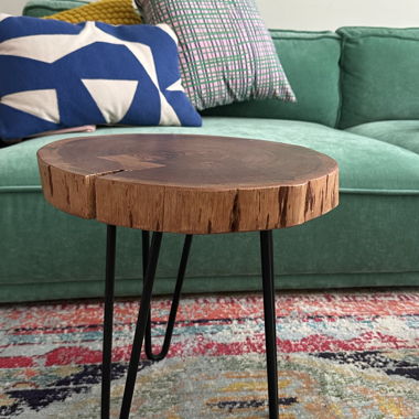 Table d’appoint tronc d’arbre