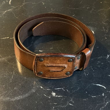 Ceinture en cuir Diesel marron