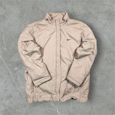 vintage nike trackjacket beige/black