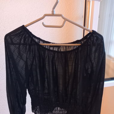 Black, seethrough top