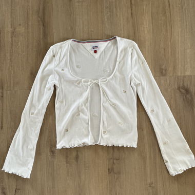 Cardigan Tommy Jeans, Bianco, S