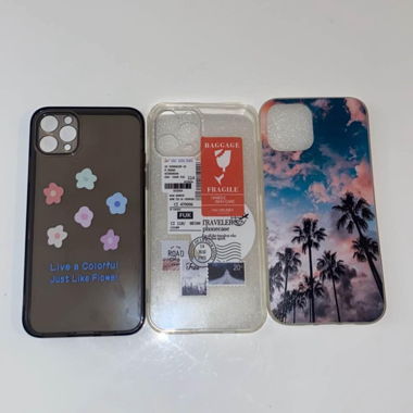 Set da 3 cover decorative per iPhone 11 pro max