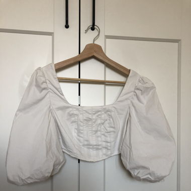 Bluse / Blouse mit Puffärmel sleeves