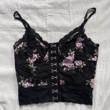 Top in pizzo floreale Forever 21
