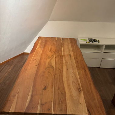 Solid wood table