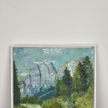 Ölbild Dolomiten