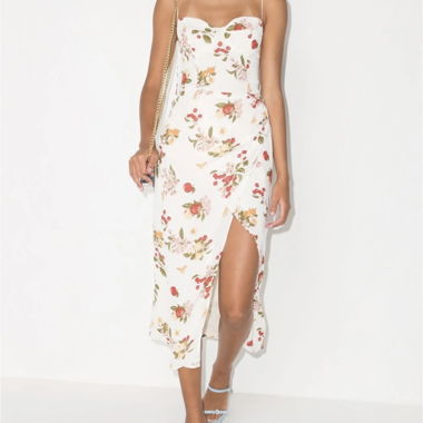 Abito midi floreale Reformation Kourtney