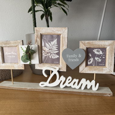 Cornice per foto in legno decorativa