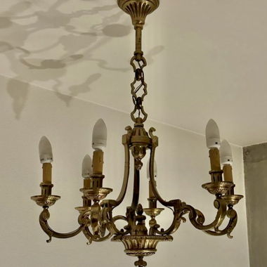 Antique Brass Chandelier