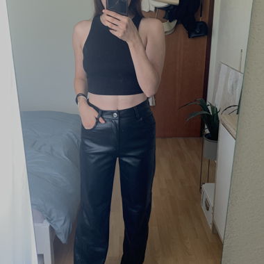 Pantalon en faux cuir
