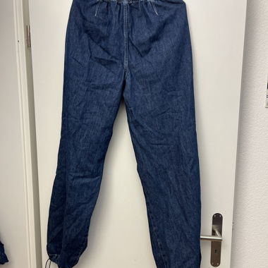 Pantalon en jean avec taille élastique