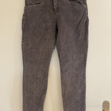 Pantalone di velluto a coste grigio