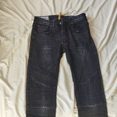 Jeans slim denim nero TOM TOMPSON