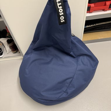 Blauer Sitzsack